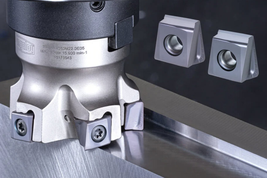 TECMILL TO INCLUDE AH3225 AND AH8015 GRADE TANGENTIAL INSERTS FOR BETTER TOOL LIFE IN ISO P, K, AND S